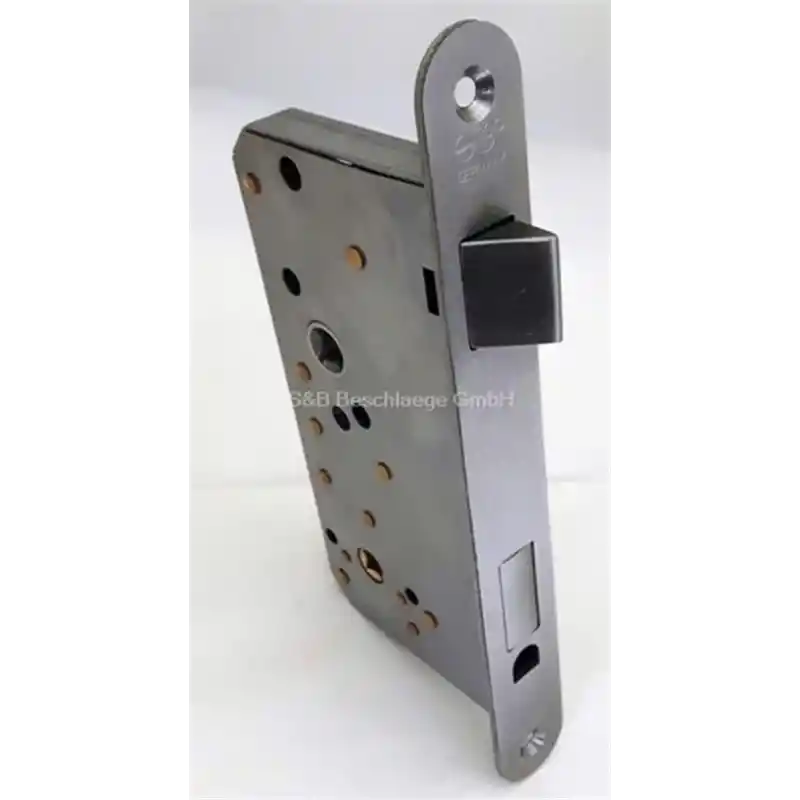 Polisajlı paslanmaz çelik tuvalet kapısı kilidi, sol