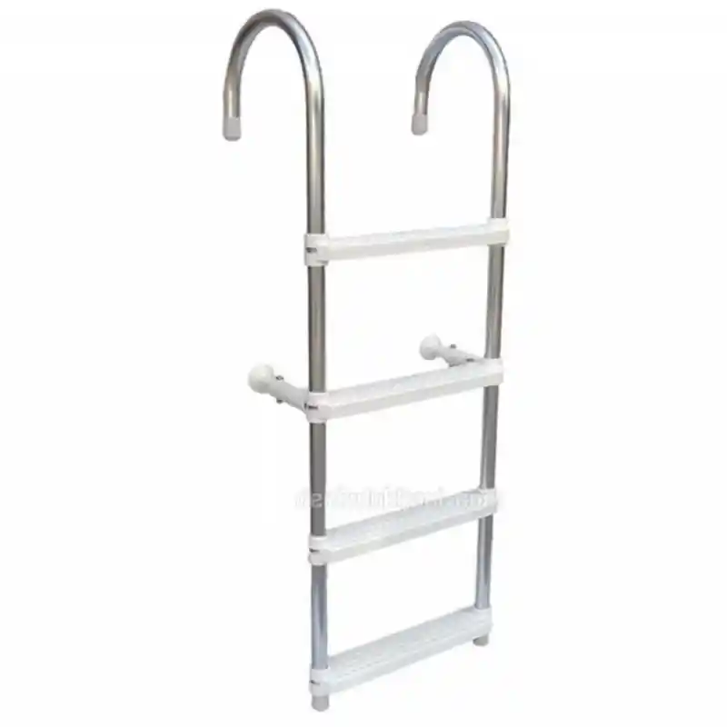 Portatif Katlanabilir Alüminyum Tekne Merdiveni - 3 Basamak - 84cm