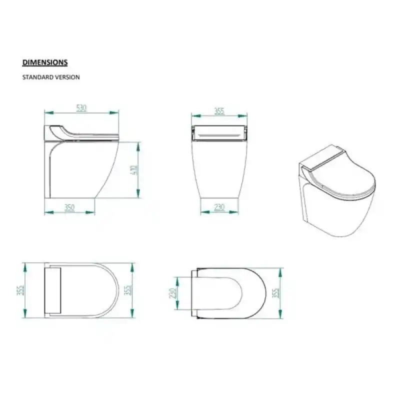 RELAX 24V GEBERİT TUVALET BEYAZ