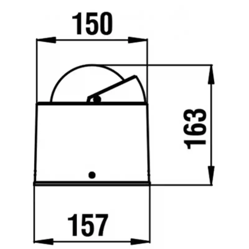 Riviera Bu4 Urania Pusula 100mm Siyah