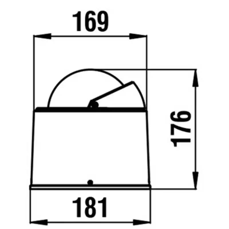 Riviera Bw4 White Star Pusula 130mm Siyah