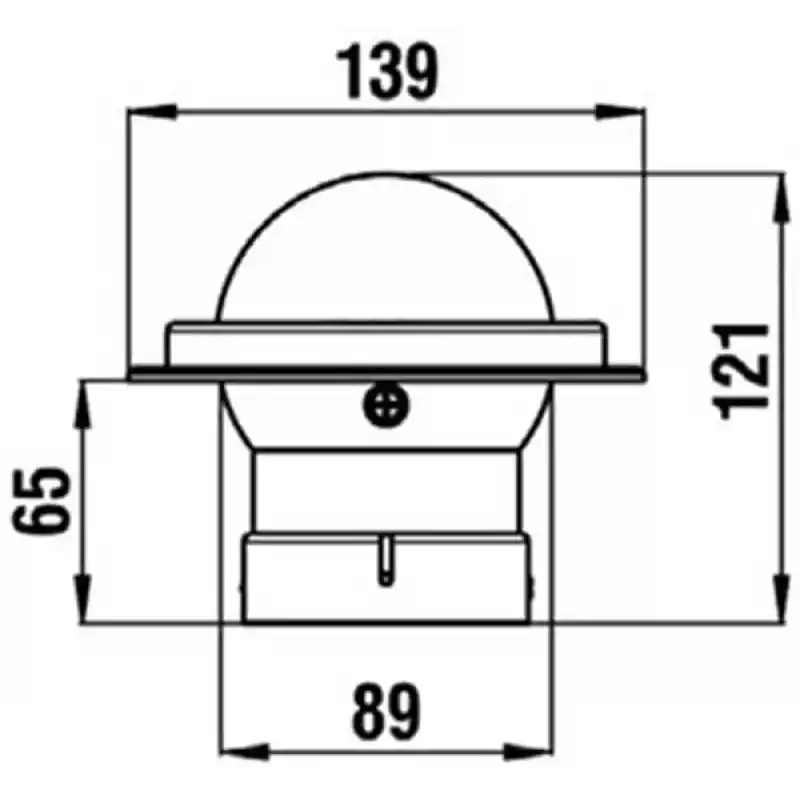 Riviera Bzt Zenith Gömme Pusula 80mm Siyah