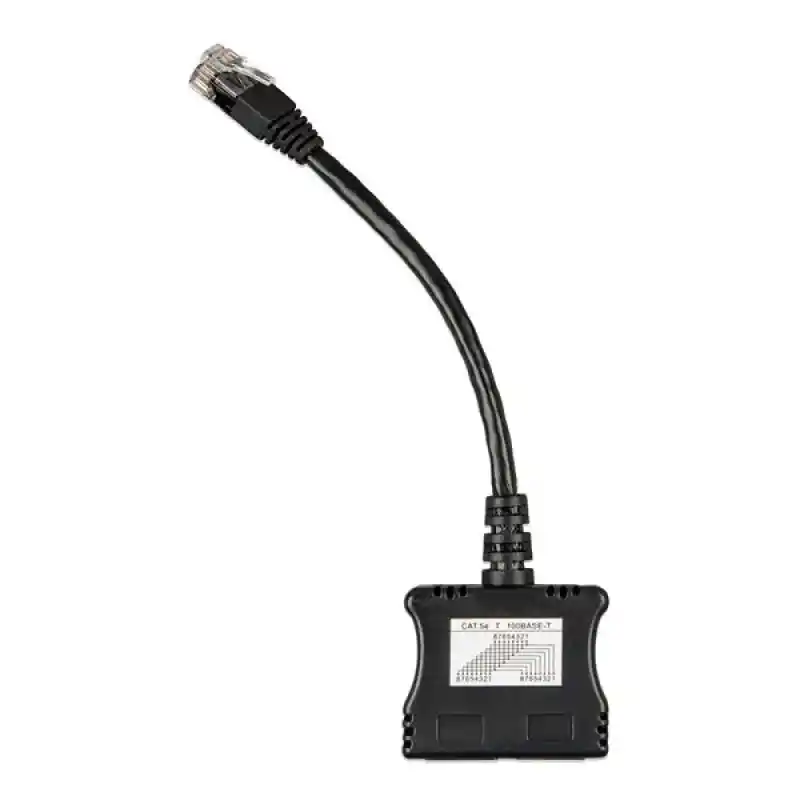 RJ45-splitter 1xRJ45 male/15cm cable/2xRJ45 female