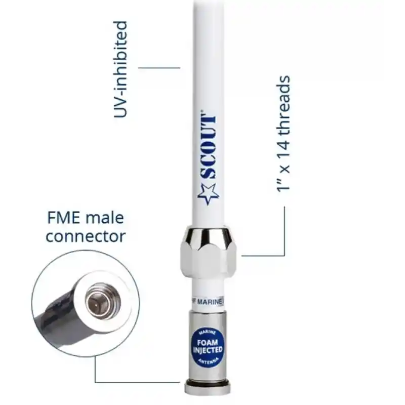 Scout -Quick 1- Vhf Anteni, Fiberglass 1 Mt