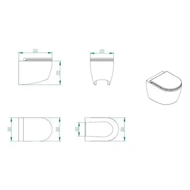 Sky 12V Beyaz Taş Tuvalet