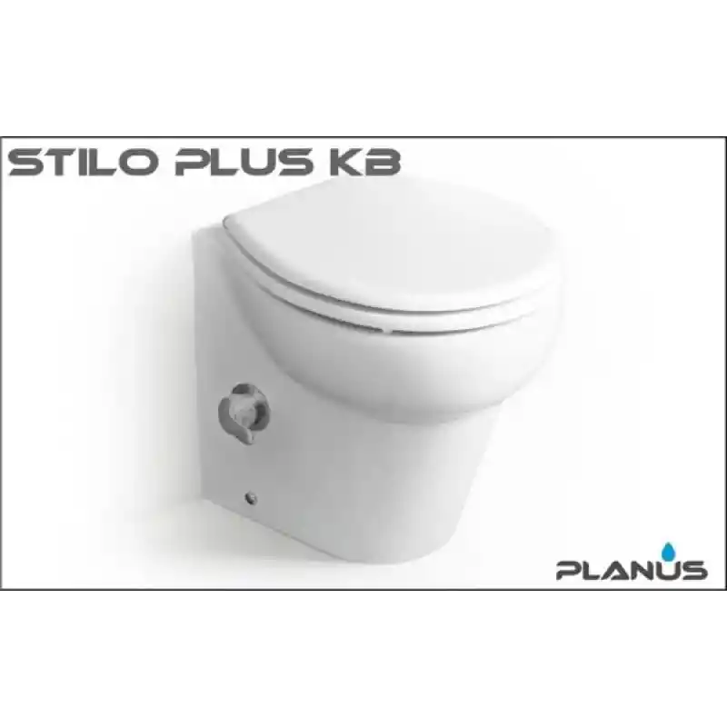 Stilo Plus 24V Beyaz Kısa Taş Taharet Kitli Tuvalet