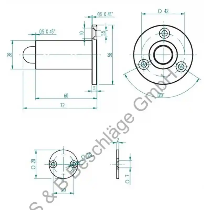 Sub&Beschlage Kapı Stoperi