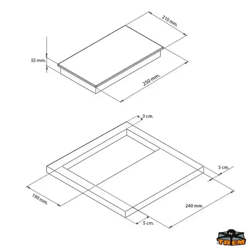 Trem Mini Elektrikli Tekli Ocak