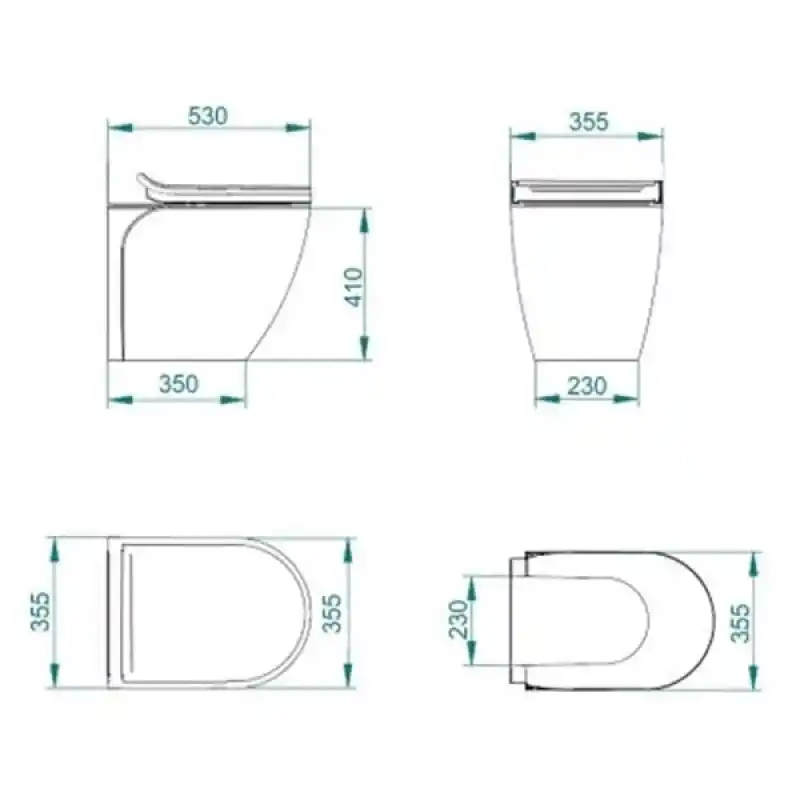 WAVE 12V BEYAZ TAŞ TUVALET -530-
