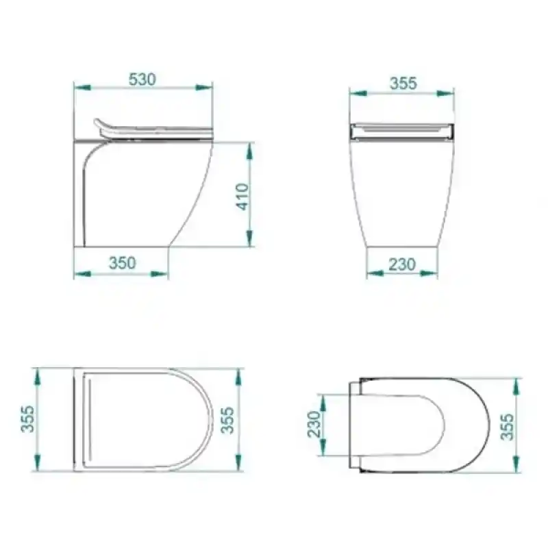 Wave 24V Beyaz Taş Tuvalet