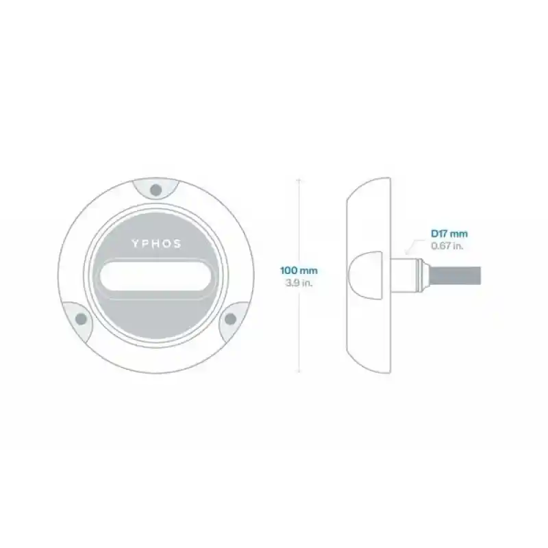 YPHOS MODEL 03, SUALTI AYD. MAVİ. 12V/24V -14.200