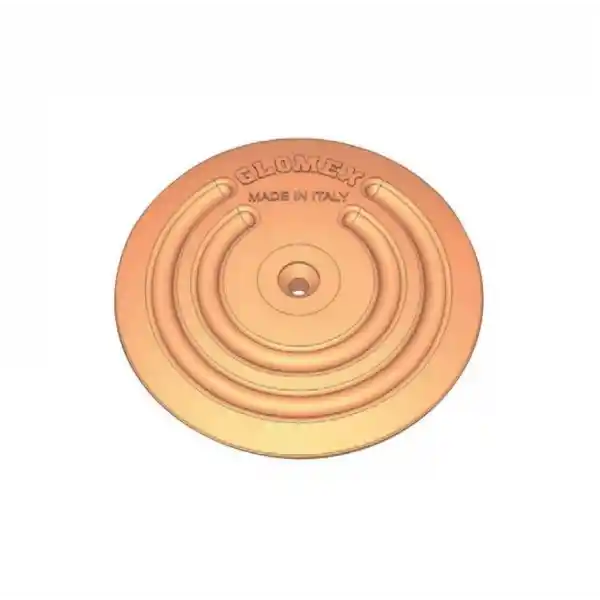 Glomex Topraklama Plakası Elektroliz Anotu  128mm Tip: Yuvarlak