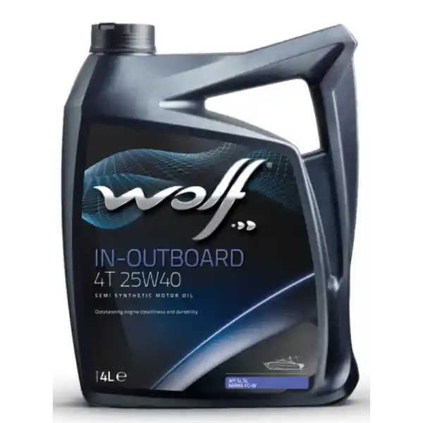 WOLF Motor Yağı İçten-Dıştan Takma 4 zamanlı 25W-40 (YARI SENTETIK) 4Lt