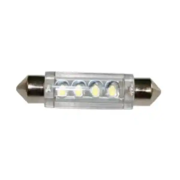Ampül 12V, Led, T11, Sv8.5-8, Cool Beyaz - 4 Leds, 11X41mm