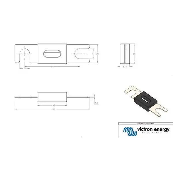 ANL Fuse 300A/80V For 48V (1 Pcs)