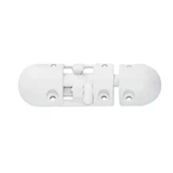 Anti-Rattle Barrel Bolt, Plastik, Beyaz