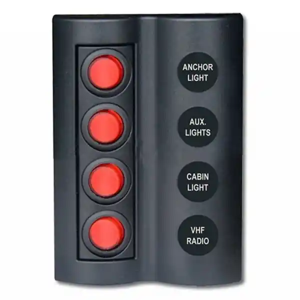 BFY Marin Sigortalı Switch Panel - 6 Anahtarlı