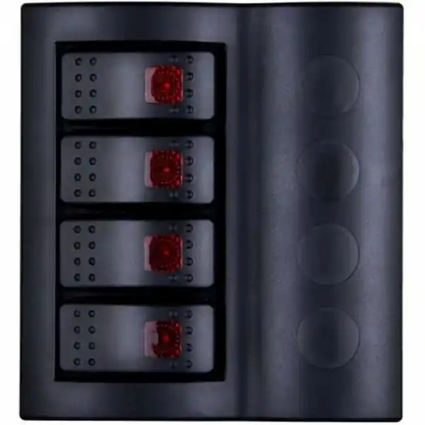BFY Otomatik Sigortalı Ve Işıklı Switch Panel - 4 Anahtarlı