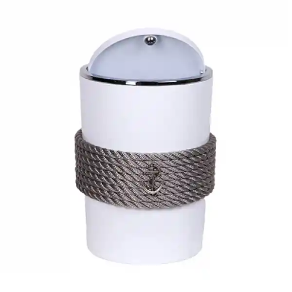 CaptainRA Beyaz Çöp Kovası Gri