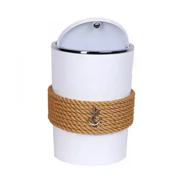 CaptainRA Beyaz Çöp Kovası Krem