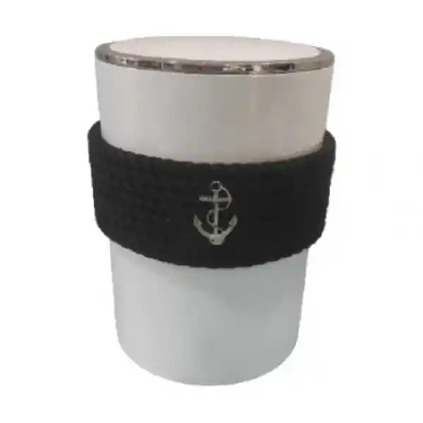 CaptainRA Beyaz Çöp Kovası Siyah