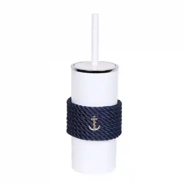 CaptainRA Beyaz WC Fırçası Lacivert
