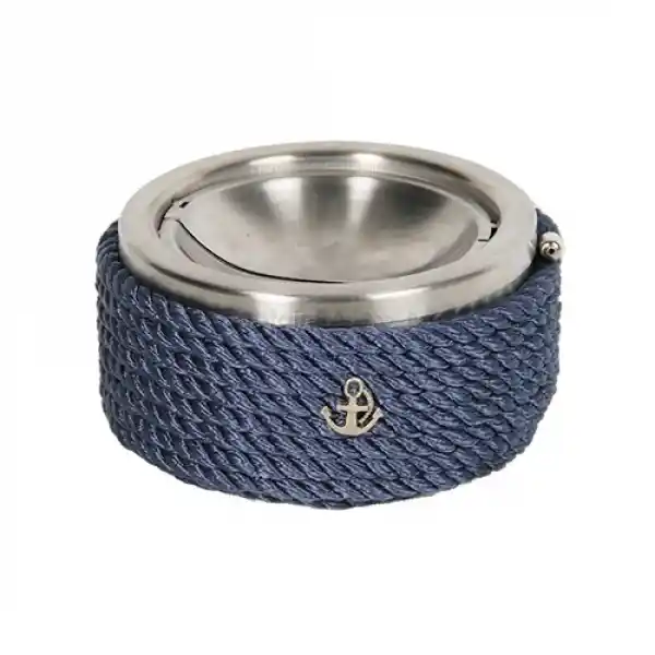 CaptainRA Krom Kapaklı Küllük Lacivert