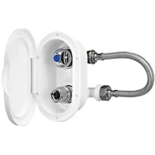 Case W/Cold Wat.Tap & Outlet, Elbow Conn W/Lid, Beyaz