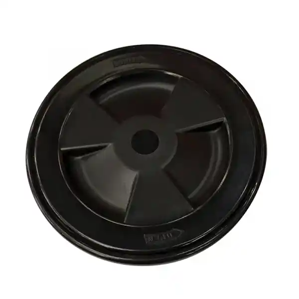 Kontrol Kapağı, Yuvarlak, Siyah, İnt. Ø 130mm