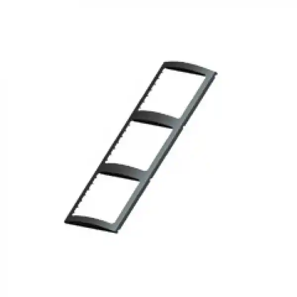 Kontrol Paneli Çerçevesi, Üçlü, L 27Cm W 10Cm, Siyah