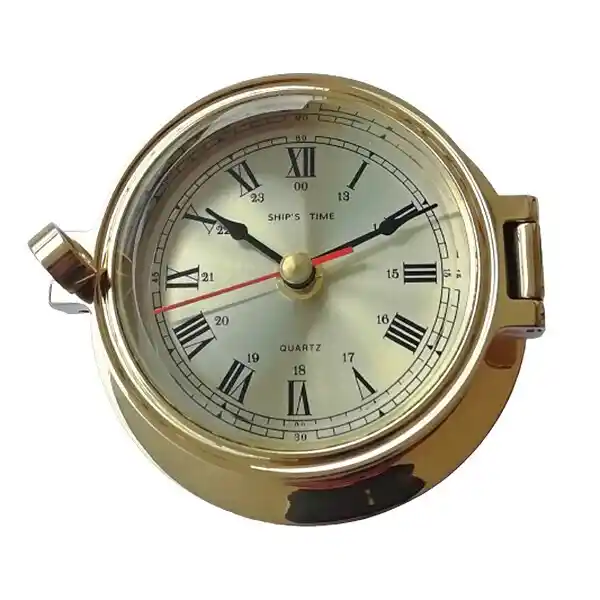 Lumboz Tip Pirinç Saat 12cm