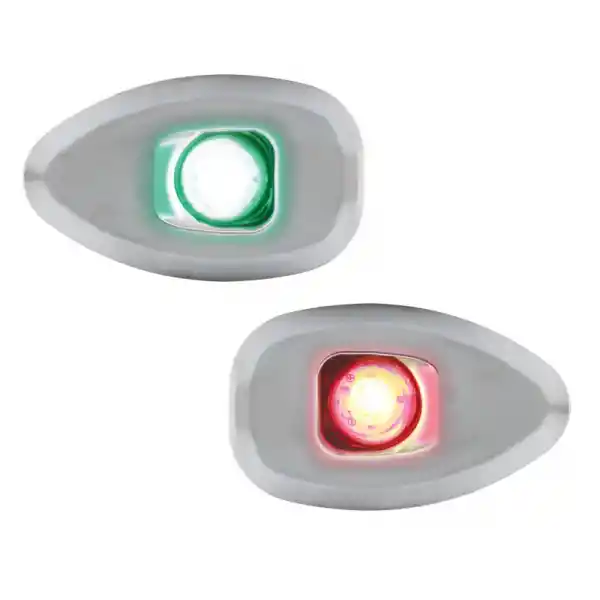Mıcro Led 12 İskele&Sancak 112.5° Feneri, Set, Yüzey Mon.,Krom G.,Deliksiz