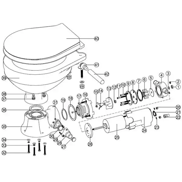 Nuova Rade Elek.Tuvalet için Yedek Parça Seti