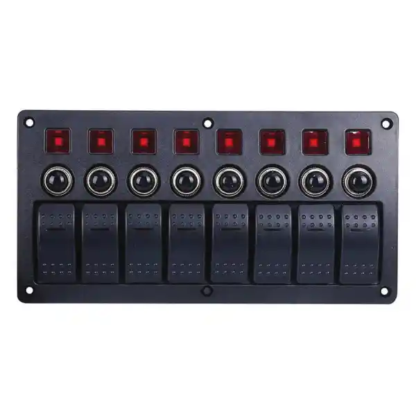 Otomatik Sigortalı ve Işıklı Switch Paneli - 8 Anahtar