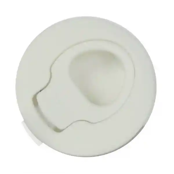 Plastik Gömme Kulp, Yaylı - Siyah