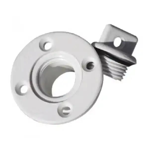 Plastik Miçoz Beyaz Yuvarlak 13mm (1/2)