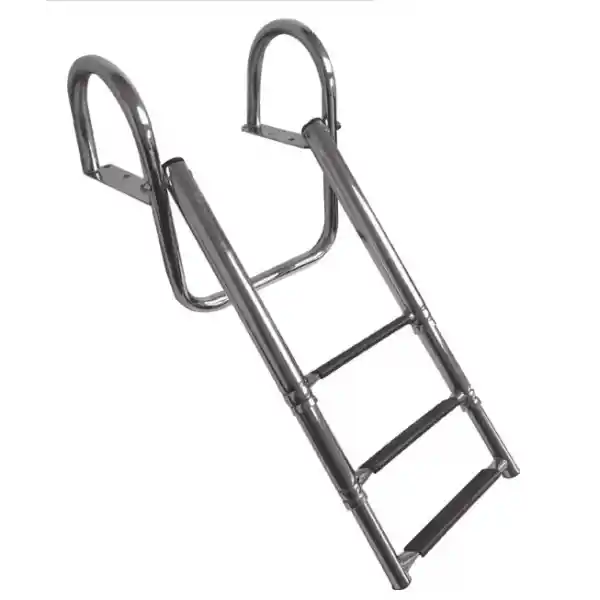 Platform Üstü Teleskopik Krom Merdiven 4 Basamaklı