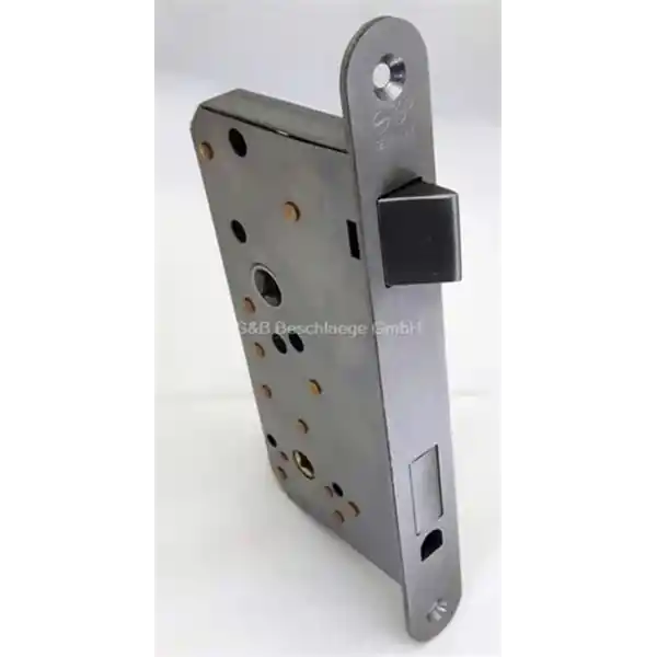 Polisajlı paslanmaz çelik tuvalet kapısı kilidi, sol