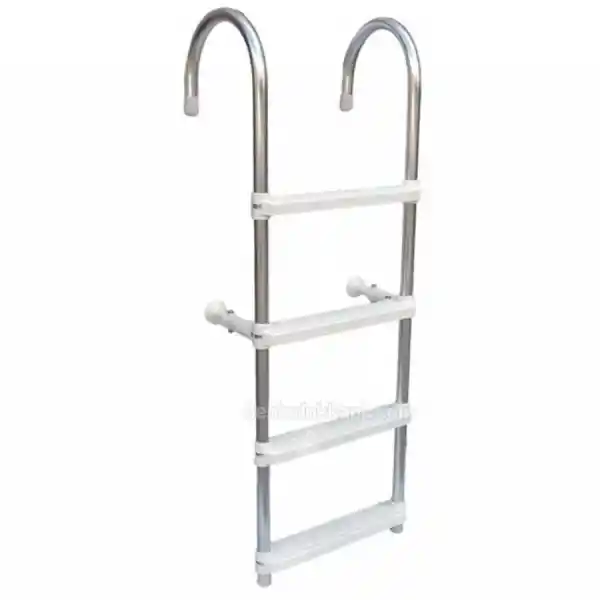 Portatif Katlanabilir Alüminyum Tekne Merdiveni - 3 Basamak - 84cm