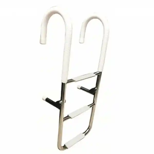 Portatif Krom Tekne Merdiveni - 4 Basamak - 110cm