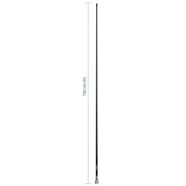Scout Quick 2 Vhf Anteni Fiberglass 1.5 Metre Siyah