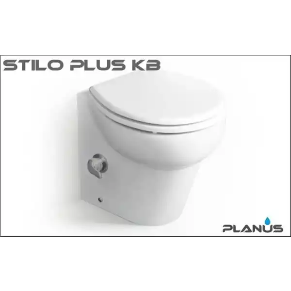 Stilo Plus 12V Beyaz Kısa Taş Taharet Kitli Tuvalet