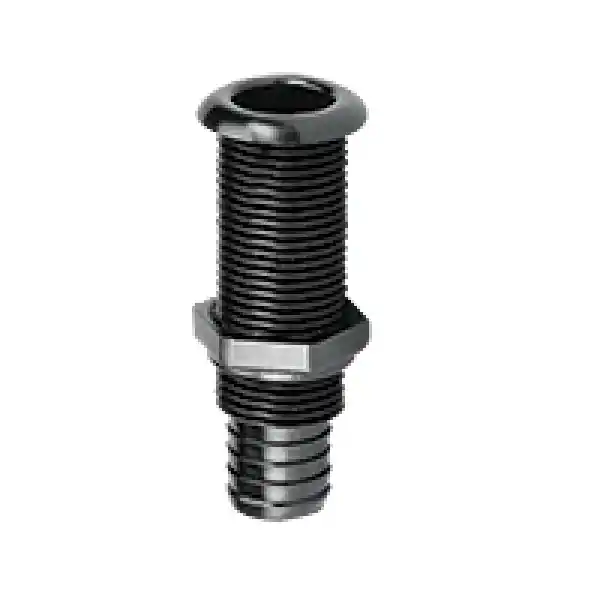 Thru-Hull W/St.Flange, 7/8,W/Hose Barb Ø 25mm, Cream