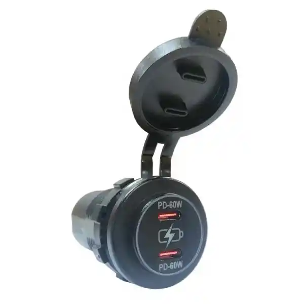 Type-C Soketi 2li 12-24V Şarj Soketi