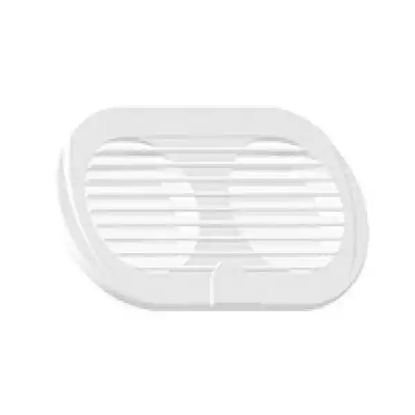 Vent. Shaft Grilles, Double, Ø 3, 195X105mm, Beyaz
