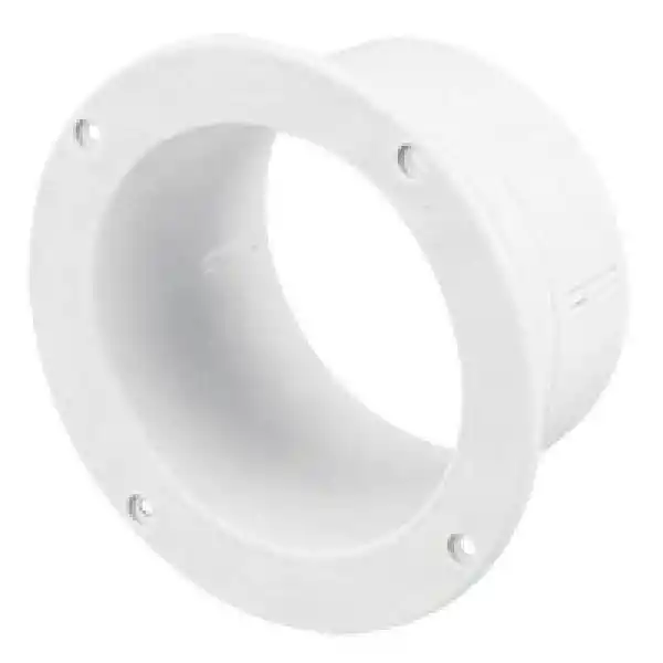 Havalandırma Bağlantısı, Straight, Ø 102mm, Beyaz