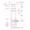 Barka Elektrikli, Gömme Masa Ayağı. 24V. 2 Kademe - 833mm