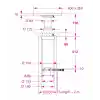 Barka Elektrikli, Gömme Masa Ayağı. Döner Plakalı.12V. 2 Kademe - 795mm