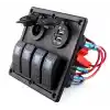 BFY Sigortalı Switch Panel USB + 12V Çakmaklık, 4 Anahtarlı