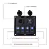 BFY Sigortalı Switch Panel USB + 12V Çakmaklık, 4 Anahtarlı